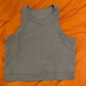 Lululemon gray crop top size 10